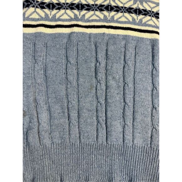 Vintage 1970s Sir Guy Cable Knit Geometric Pattern Cable Knit Sweater Sz Small/M - Picture 6 of 11